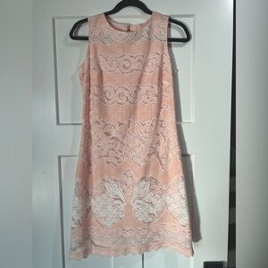 Tommy Hilfiger Light Pink &‎ White Lace Dress, size 2